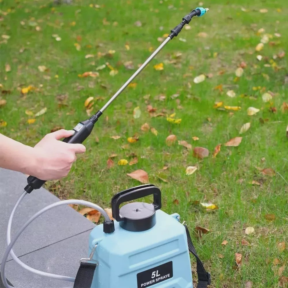 5L Tuinspuit met Telescoopsteel en 3 Verstelbare Sproeikoppen - Ideaal voor Binnen & Buiten