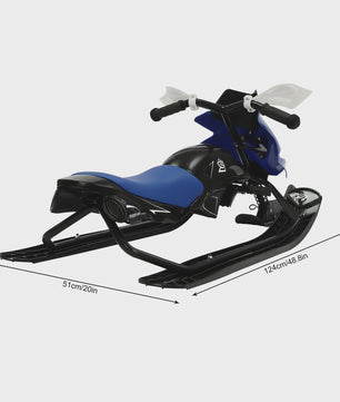 Stuurbare Sneeuwscooter Slee voor Kinderen - 80kg Belastbaar met Trekkoord