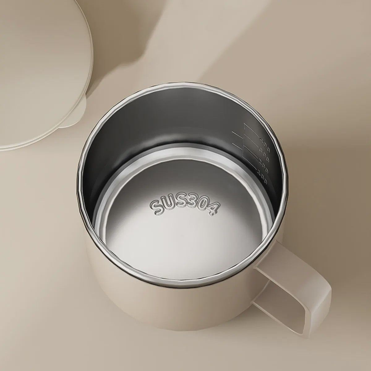 Geïsoleerde Koffiemok met Deksel - 400ML Dubbelwandig RVS Drinkbeker