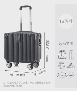 18-inch Trolley Koffer met Bekerhouder - Stijlvol en Praktisch Reisbagage