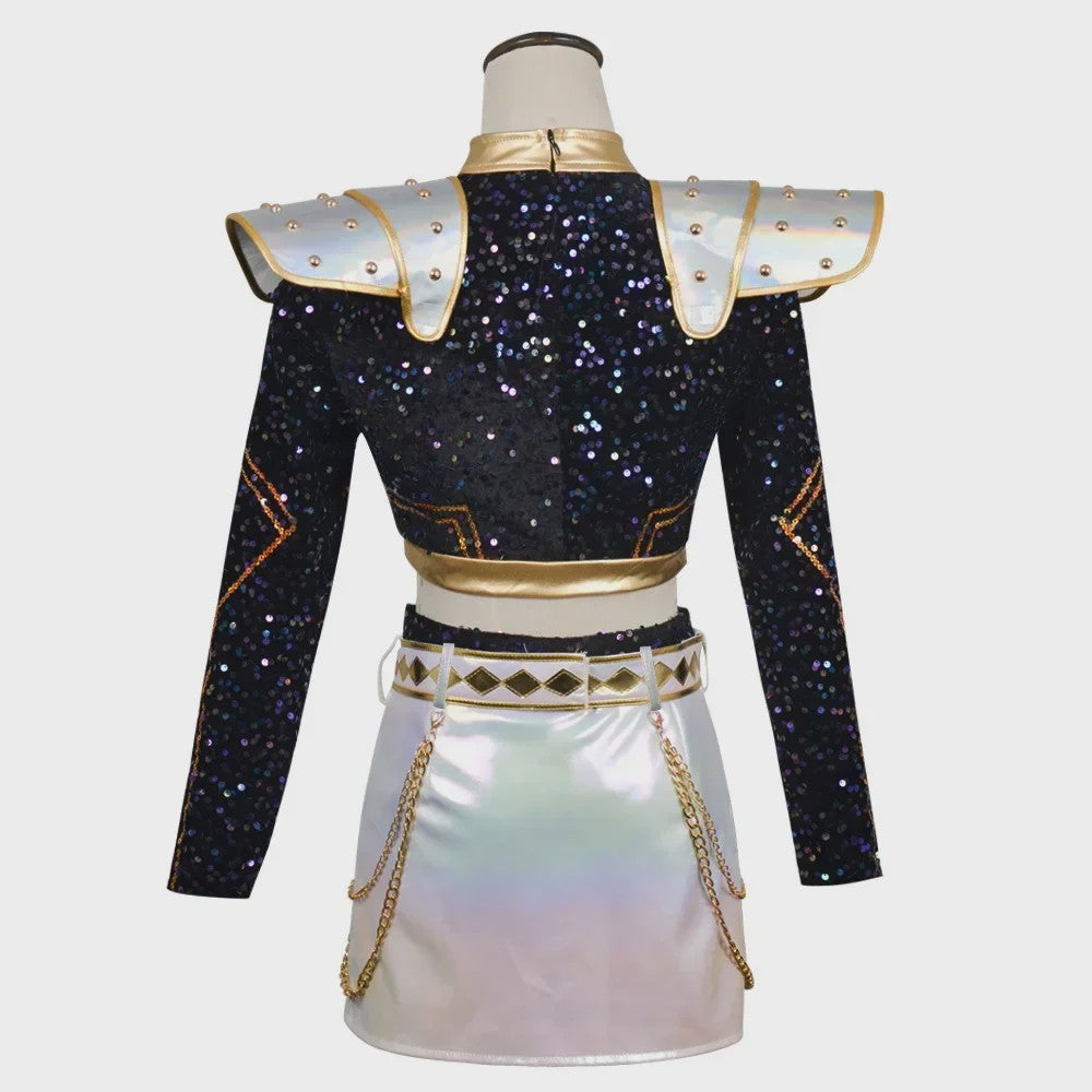 Glitter Cosplay Kostuum Set voor Dames - Feest, Carnavalsoutfit & Rollenspel