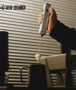 Elektrische Melkopschuimer MHW-3BOMBER met Dubbele Gardes & USB-C Opladen