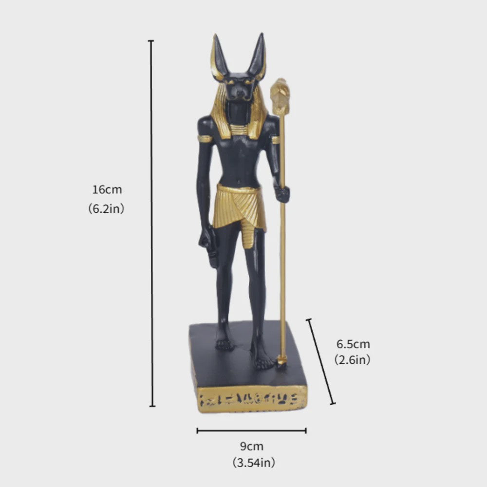 Anubis Beeld - Egyptische Mythologie Hars Decoratie voor Woonkamer, Slaapkamer & Studiekamer