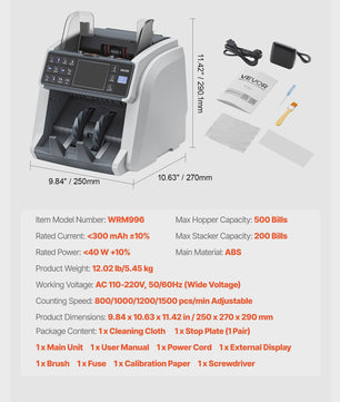 SucceBuy Geldtelmachine met Valutadetectie & Extern Display