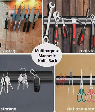 Krachtige Magnetische Messenhouder - Multifunctioneel & Zonder Boren Ophangen