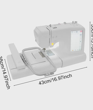 Automatische Borduur- en Naaimachine met 7" Kleurenscherm - 96 Borduurpatronen & 162 Naaiprogramma's