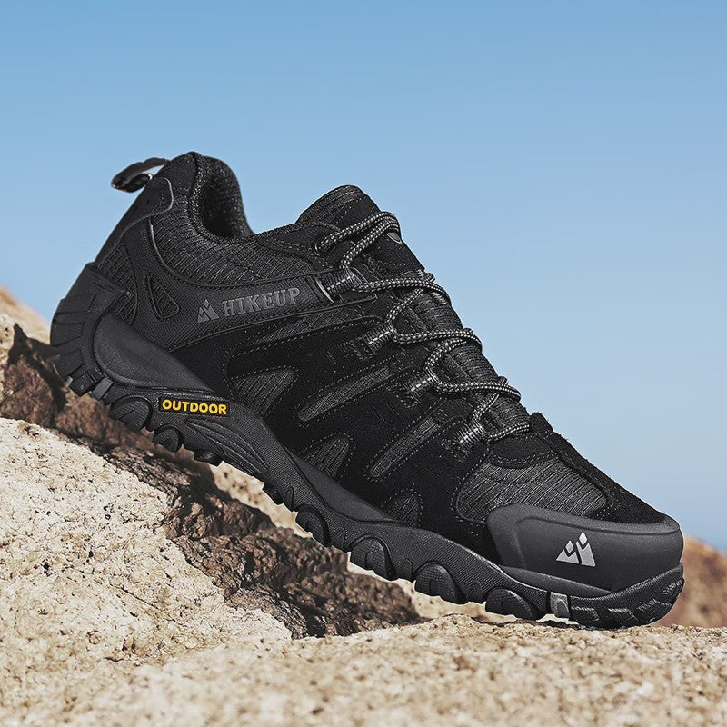 HIKEUP Heren Wandelschoenen - Suede Leer, Outdoor & Slijtvast