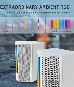 FIFINE A20 RGB PC Speakerset met Stereo Geluid - USB Powered voor PC, PS5, TV, Telefoon