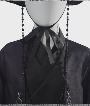 Jinu Cosplay Kostuum Set - Zwart Pak Outfit met Hoed, Riem en Accessoires voor Halloween & Carnaval