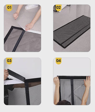 Magnetische Deurhor - Handsfree Horrengordijn voor Deuren & Ramen, Kind- en Huisdiervriendelijk, Automatisch Sluitend