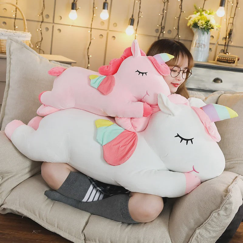 Reuze Pluche Eenhoorn Knuffel - Zacht Kussen voor Kinderen & Meisjes (25-100cm)
