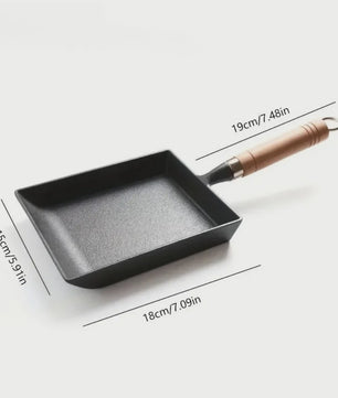 Gietijzeren Vierkante Koekenpan - Ideaal voor Tamagoyaki, Eieren & Pannenkoeken