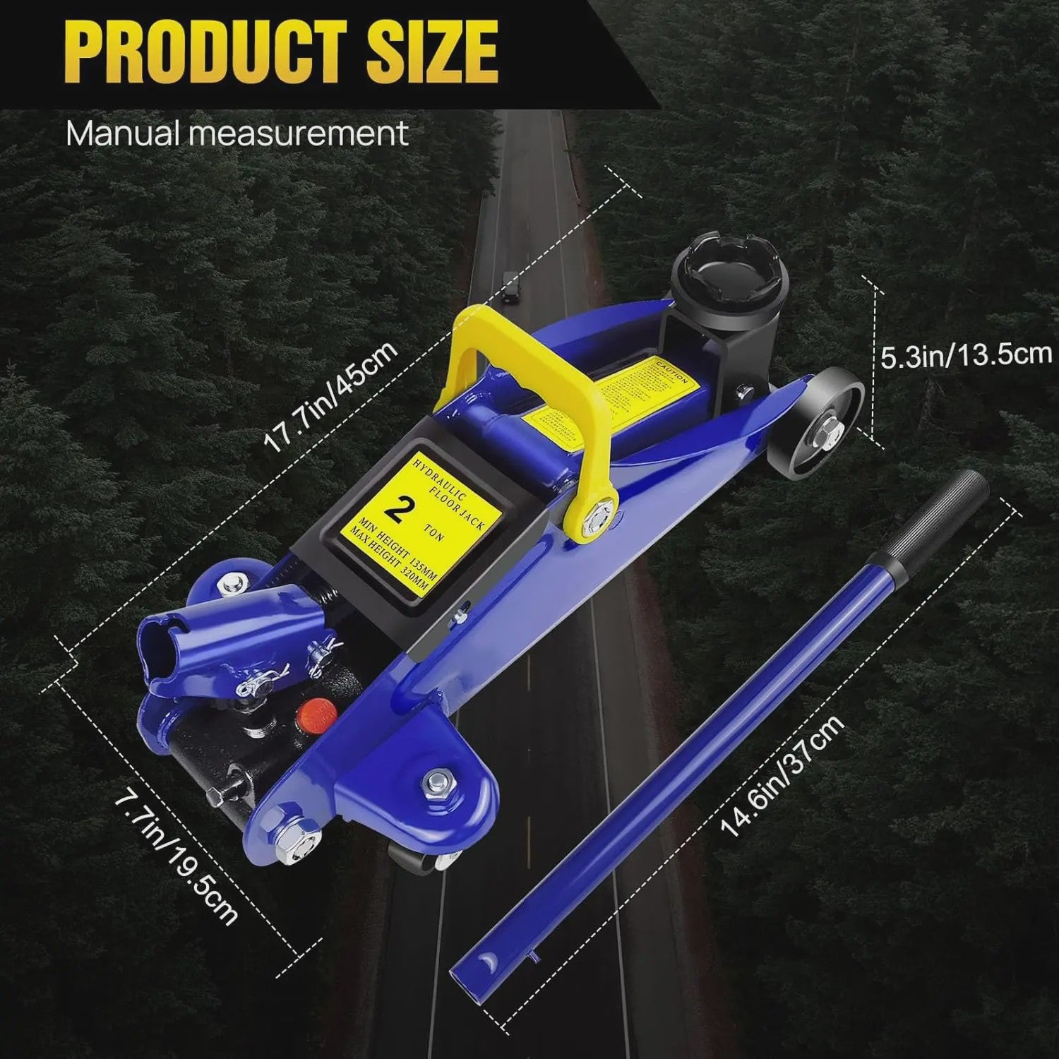 Robuuste Autokrik Set: 2 Ton Hydraulische Trolleykrik met 3 Ton Assenbokken voor Garage & Werkplaats