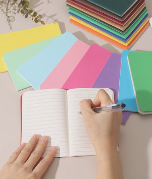 Set van 4/6 Mini A6 Notitieboekjes - Kraft Paper, Gelinieerd, Draagbaar Memo Pad