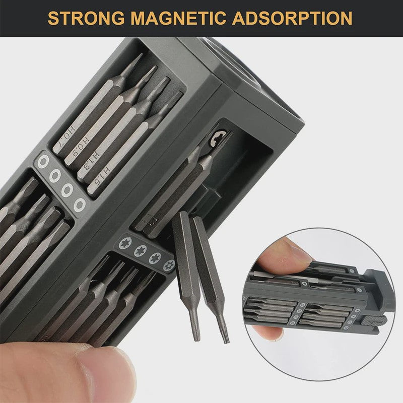 Multifunctionele Precisie Schroevendraaier Set 46-in-1 voor Telefoon, Laptop & Elektronica Reparatie
