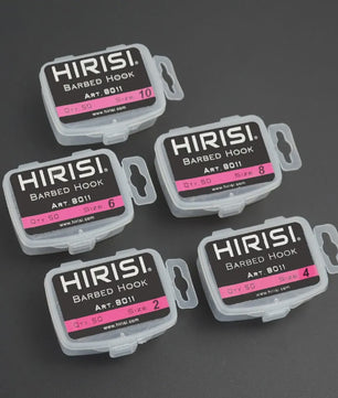 Hirisi Karpvis Haken: 50stuks PTFE Coating, Hoge Koolstofstaal, Weerhaak, Model 8011
