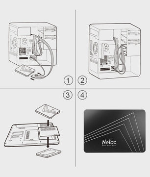 Netac Interne SATA SSD 2TB - Snelle Opslag voor Laptop & PC