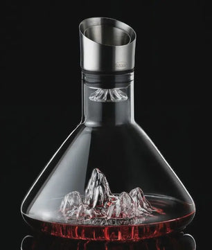 Luxe Kristallen Wijnkaraf 1500ML - Iceberg Design, Handgemaakt, Loodvrij, Wijnschenker & Dispenser