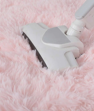 Zacht Rond Vloerkleed voor Kinderkamer Meisjes - Pluche Princess Kasteel Decor