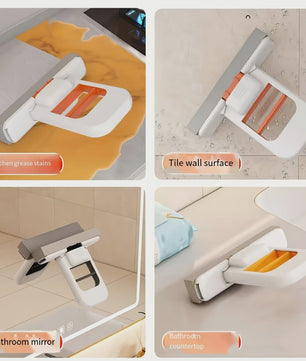 Compacte Zelfwringende Spons Mop - Handheld Mini Schoonmaakhulp voor Thuis