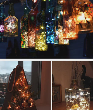 Fleskurk LED Snoerlichtjes - Sfeerverlichting voor Fles, Kerst, Feest & Decoratie