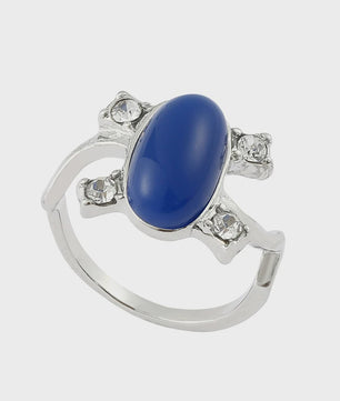 Dames Ring Blauwe Steen - The Vampire Diaries Film Thema Sieraden