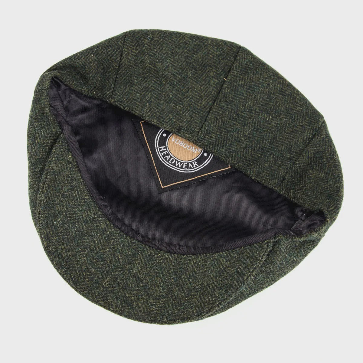 Stijlvolle Heren & Dames Tweed Flat Cap - Ierse Pet in Visgraatpatroon