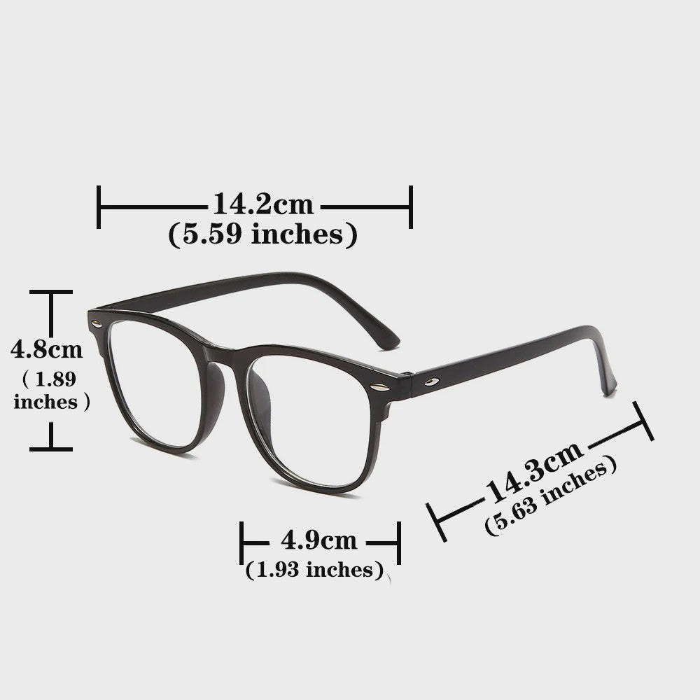 Set van 3 Transparante Computerbrillen - Anti Blauw Licht Ronde Monturen voor Dames & Heren