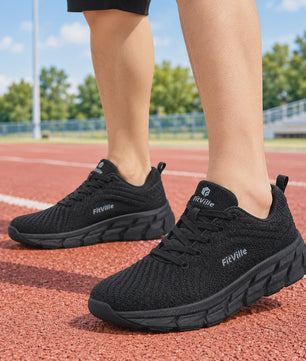 FitVille Extra Brede Hardloopschoenen voor Heren - Lichtgewicht, Ademend & Anti-slip