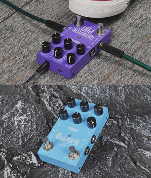 M-VAVE Galaxia & Elemental Pro Gitaar Effectpedalen: Stereo Delay & Reverb met USB-C
