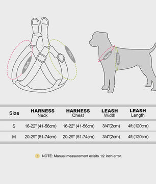 Luxe PU Leder Hondentuig met Leash en Gepersonaliseerde ID Gesp - Duurzaam voor Kleine & Middelgrote Honden