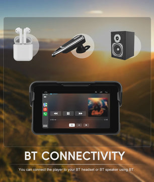 5" Motorfiets Navigatie Display met Draadloze CarPlay & Android Auto