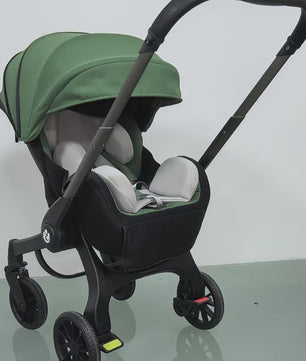 Multifunctionele 4-in-1 Kinderwagen & Reiswieg: Lichtgewicht, Inklapbaar & Hoge Zit