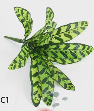 Zijden Schildpadblad Plantenbladeren - Kunstmatige Dieffenbough Decoratie voor Woonkamer