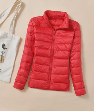 Dames Lichtgewicht Gekwalte Donsjas - Warme Puffer Winterjas & Windjack