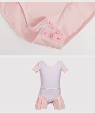 Schattige Ballet Leotard Jurk met Tutu voor Meisjes - Kortmouw Danskleding
