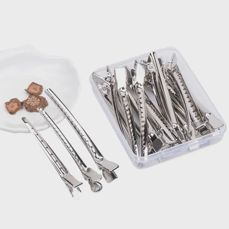 Professionele Haarclips Set - Metalen Kappers Clips voor Styling & Sectie
