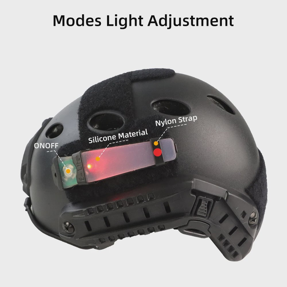 Tactisch Helm Signaallicht - Waterdicht, IR Strobe & Veiligheidsknipperlicht voor Outdoor