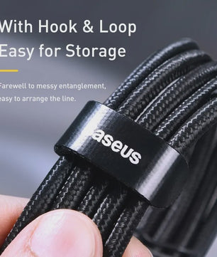 Baseus USB-C naar USB-C Kabel 100W PD Snellader - Geschikt voor iPhone, MacBook, Samsung & Xiaomi