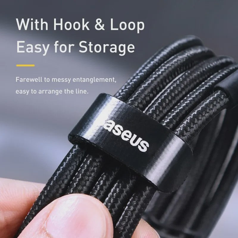 Baseus USB-C naar USB-C Kabel 100W PD Snellader - Geschikt voor iPhone, MacBook, Samsung & Xiaomi