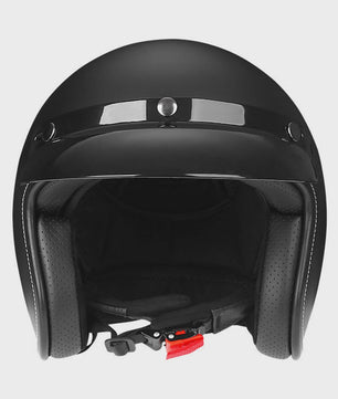 Retro 3/4 Motorhelm Open-Face met Afneembaar Vizier - Vintage Stijl Veiligheidshelm voor Cruiser & Scooter
