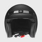 Retro 3/4 Motorhelm Open-Face met Afneembaar Vizier - Vintage Stijl Veiligheidshelm voor Cruiser & Scooter