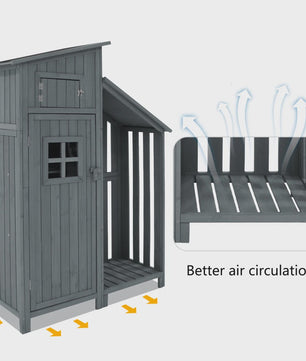 Houten Tuinkast - Duurzaam & Waterdicht - Ideaal voor Tuin, Terras en Balkon