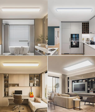 Moderne LED Plafondlamp 40W 4400LM 120x30cm Dimbare Paneellamp met Afstandsbediening