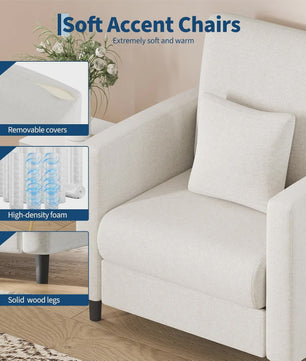 Moderne 2-zits bank en fauteuil set - Compact en comfortabel voor kleine ruimtes