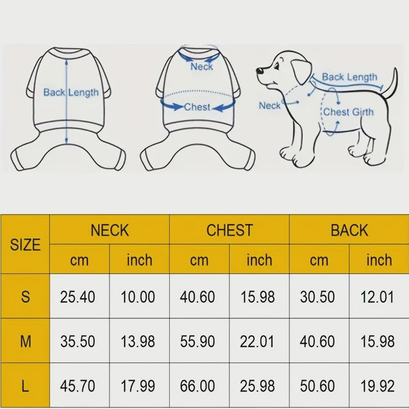 Winterjas voor Honden - Warm & Waterdicht 4-Poten Vest met Verstelbare Sluiting