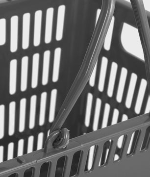 Robuuste Draagbare Boodschappenmand - Duurzaam Plastic met Handvat