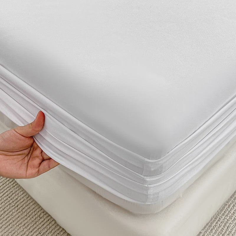 Hoeslaken met Elastische Band - Effen Kleur, Antislip & Verstelbaar voor Alle Bedden