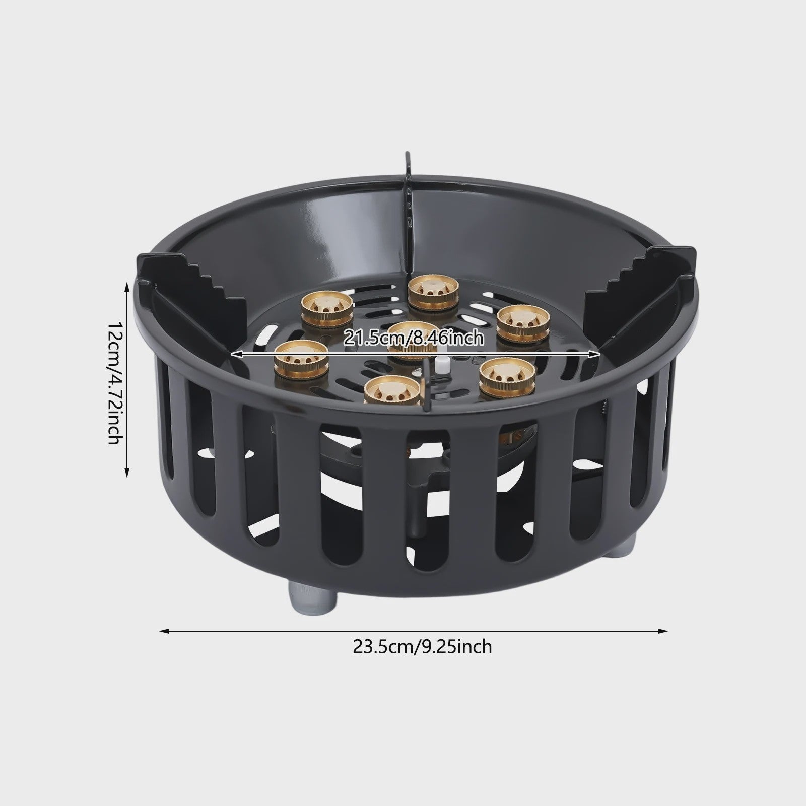 7-Core Camping Gasfornuis 21000W - Krachtig, Draagbaar & Winddicht Kampeer Kooktoestel