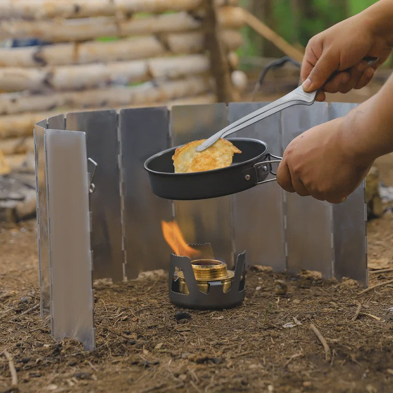 Opvouwbaar Aluminium Camping Gasfornuis Windscherm met Opbergzak